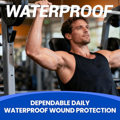 Large Waterproof Bandages 2X5 Silicone Foam Dressing Sensitive Skin, 10 PCS - style: 2"x5"(10PCS)