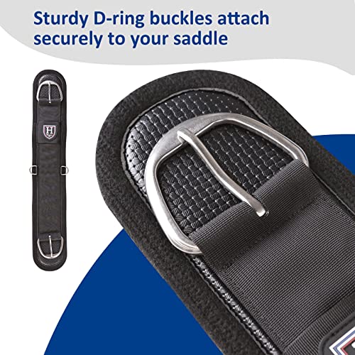 Harrison Howard Western Felt Lined Soft-Touch and Anti-Slip Straight Cinch for Horses 28" 30" 32" 34" - size: 32"