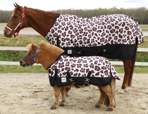 Leopard 1200 Denier Waterproof Turnout Sheet - size: 84