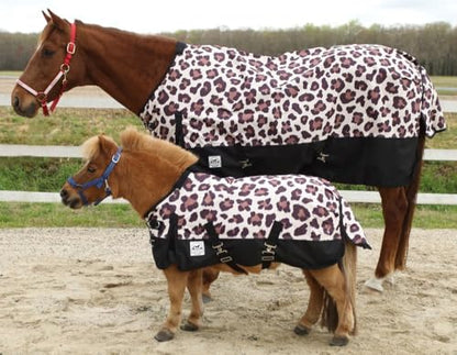 Leopard 1200 Denier Waterproof Turnout Sheet - size: 66
