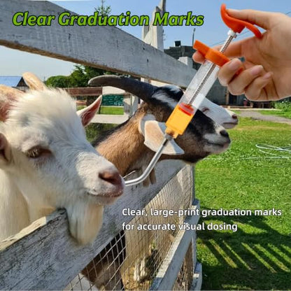 3 Pack Goat Milk Feeder Supplies, 20ML Livestock Feeder for Goats