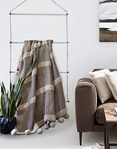QWORK Horse Blanket Rack - 23.6 x 45.3 in, 2 Pack Heavy Duty Stainless Steel 4-Rail Hanging Storage for Blankets/Towels/Pads/Saddle, Rust-Resistant Organizer for Equestrian Gear