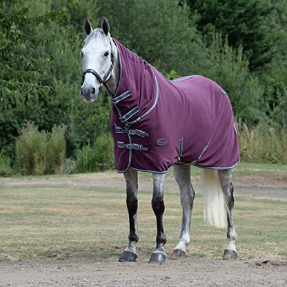 WeatherBeeta Anti-Static Fleece Cooler Combo Neck, Maroon/Grey/White, 66" - color: Maroon/Grey/White, size: 66"