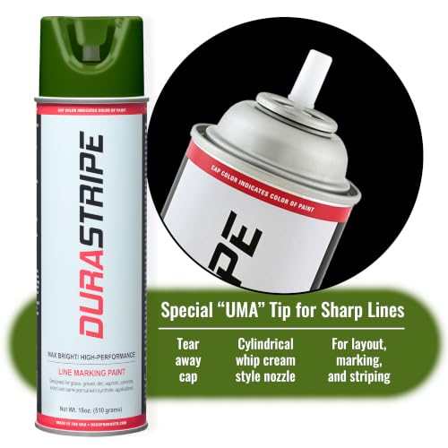 Inverted Utility Marking Spray Paint 18oz (Turf Green) - color: Turf Green