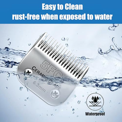 Dog Grooming Replacement Blades Compatible with Andis Dog Clipper - size: 5FC