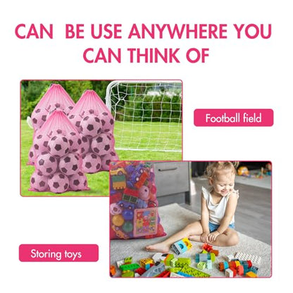 Berlune 30 Pack Large Mesh Laundry Bags - color: Pink