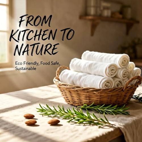 6 Pack Cheesecloth 20 X 20 Inch Grade 100+ Natural Unbleached Cotton Muslin | For Straining Cooking, Baking, Yogurt, Juicing, Seafood Boils, Tofu, Soy & Nut Milk Making, Fine Mesh Fabric