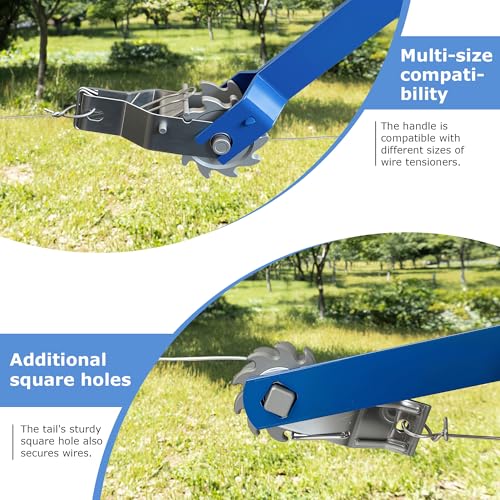 Electric Fence Strainer Handle, Heavy Duty Inline Wire Tensioner