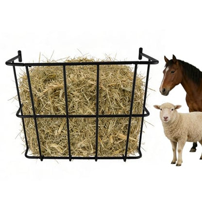 Hay Feeder,Heavy Duty Wall Mounted Hay Rack Detachable Sided Hay Holder for Horses, Goats,Sheep and Livestock,20 Gallons Large Capacity - size: 20 Gallon