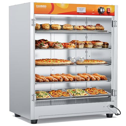 CAMMOO 133Qt 5-Tier 900W Commercial Food Warmer Cabinet