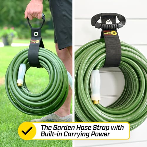 Easy-Carry Wrap-It Storage Straps - 28” (2-Pack) Black with Grommet - color: Black, size: 28" (2 Pack) with Grommet