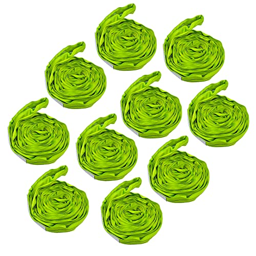 Green Polyester Endless Round Sling Heavy Duty Poly Lifting Sling 5300lbs Vertical Capacity, 6 Feet Length, Pack of 10 - size: 10 Pack