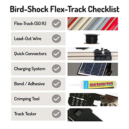 Bird Barrier Solar Charger – 12Vdc Solar Power Bank with Bottom Connectors – Powers 1000ft Track – User-Friendly On Off Switch – Ideal Solar Battery Charger for Smaller Projects - size: 1000 ft. Solar