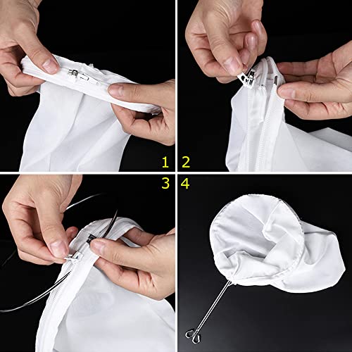 WMKGG Ultra Fine Mesh Strainer Bags, Reusable Mesh Filter Bags - size: Large Size + Small Size