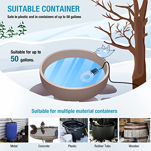 500W Chicken Waterer Heater, Cast Aluminum Utility De-Icer - size: 500-Watt