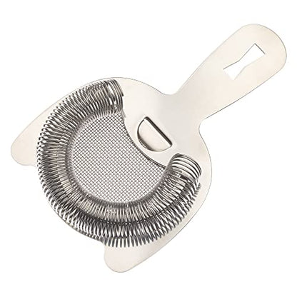 Barfly Fine Mesh Spring Strainer, Stainless Steel - color: Stainless Steel