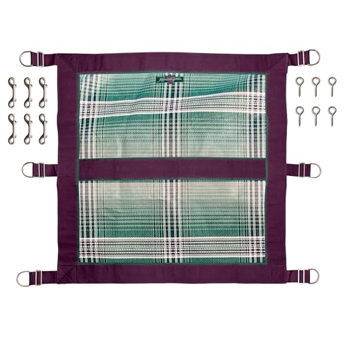 Kensington Door Guard for Horses — Designed to Keep Horse Securely in Stall in Style — Adjustable Straps and Hardware Included - color: 2019-imperial Jade