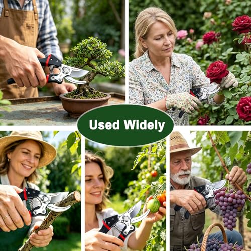Kynup Pruning Shears for Gardening, Garden Shears Heavy Duty - style: Modern Black