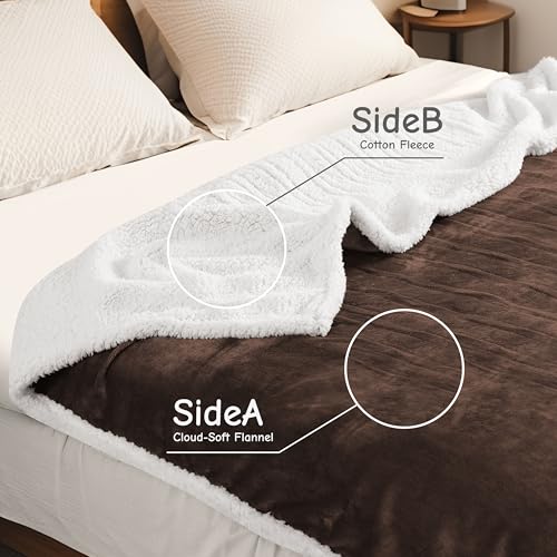 Soypipo Electric Heated Blanket 84"x90", 9 Heat Settings 10-Hour Auto-Off - color: 10-dark Brown, size: Queen 84"x90"