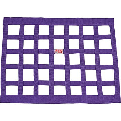 Ribbon Style Window Net 18x24 Racing Safety Nylon Polyester Purple - color: Purple