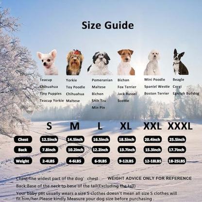 Dog Winter Warm Jacket Coat Pet Cat Hooded Jumpsuit Snowsuit,3XL | Waterproof Dog Winter Parka Coat with Faux Fur Hood;Windproof 4-Legged Warm Puppy Cold Weather Clothes for Small Medium Dogs - size: XXXL(Back17.7inch|Weight18-25LBS)