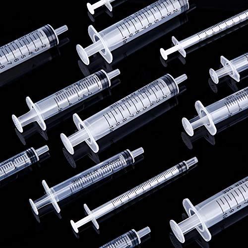 Frienda 20 Packs Syringes Without Needles,1 Ml/ 3 Ml/ 5 Ml/ 10 Ml - size: 1 ml/ 3 ml/ 5 ml/ 10 ml