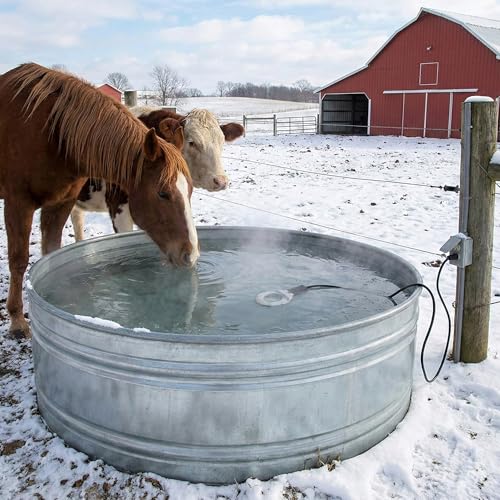 Farm Innovators C-500 Submergible Cast Aluminum Utility Water De-Icer, Powered at 500 Watts with 50 Gallon Capacity for Versatile Farm Use