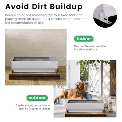 Automatic Livestock Water Trough Large Capacity Outdoor 2 Gallon - size: 2 Gallons