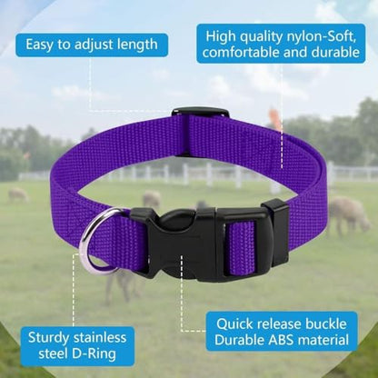 Goats Harness Reflective Portable Adjustable Goat Collar with Bell Quick Release Buckle Pet Collar Ranch(Black) - color: Black