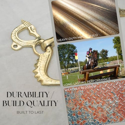 Solid Brass Horse Bit Loose Ring Snaffle Training Bit | Equestrian Tack, English & Western Riding, Beginner to Advanced Riders