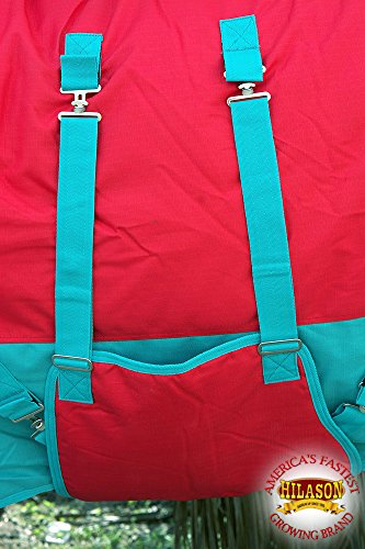 Winter Horse Turnout Blanket Waterproof by Hilason - size: 78 In