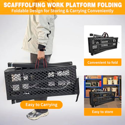 Adjustable & Foldable Scaffolding Working Platform for Home Projects