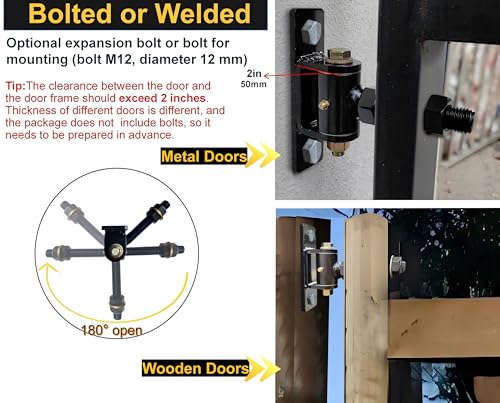 Heavy Duty T Bolt Gate Hinges, 700 LBS Capacity,Thickened Solid Steel