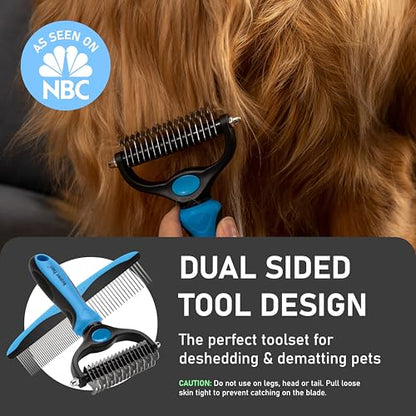 Maxpower Planet Dog Brush for Shedding, Dematting Grooming Tool, Large - color: B1 - Rake, Gloves & Comb, size: Large