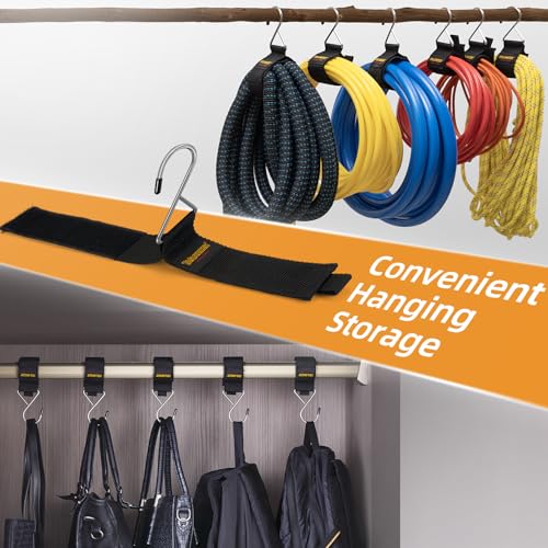 Extension Cord Organizer and Hanger, Trilancer Storage Straps (6-Pack) - size: 6M
