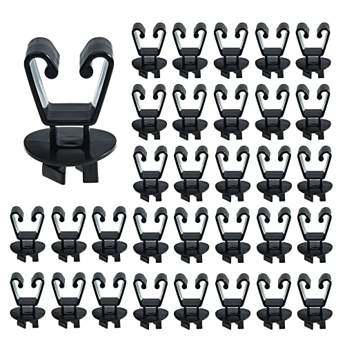 Insulators for Electric Fence Wire, U Post Extended, Black, 50
