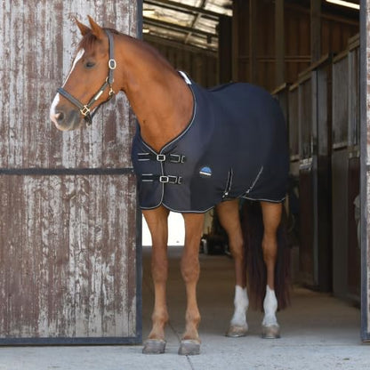 WeatherBeeta Anti-Static Fleece Cooler Standard Neck - color: Black/Silver, size: 69"