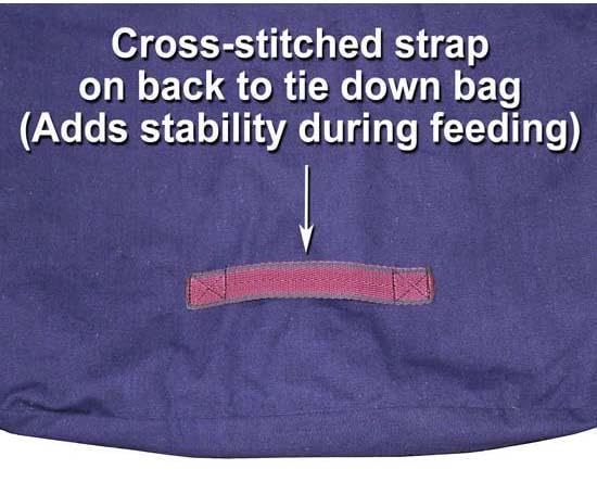 Tahoe Tack Pair of 2 Extra Wide 19" x 12" x 20" Canvas Hay Bags for Horses and Livestock Fits 3-4 Large Flakes of Hay (Hunter Green) - color: Hunter Green