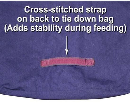Tahoe Tack Pair of 2 Extra Wide 19" x 12" x 20" Canvas Hay Bags for Horses and Livestock Fits 3-4 Large Flakes of Hay (Black) - color: Black
