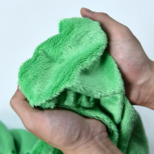 Surf turtle Green Super Soft Minky Fabric by The Yard, 36"x60" - color: Green
