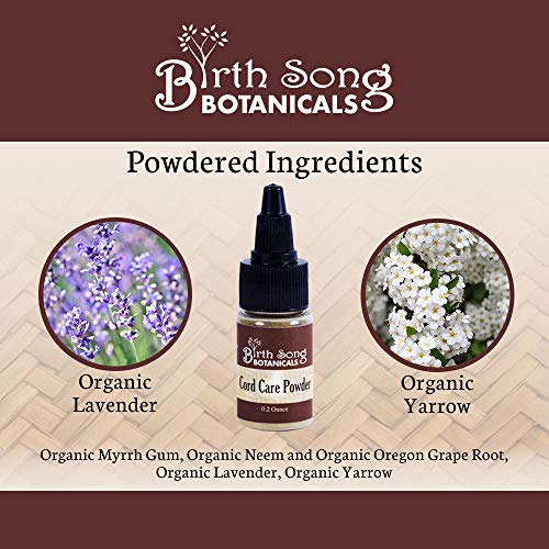 Birth Song Botanicals Herbal Cord Care Powder, Newborn Umbilical Cord Care, Postpartum Essential Gift for New Moms 0.2 oz