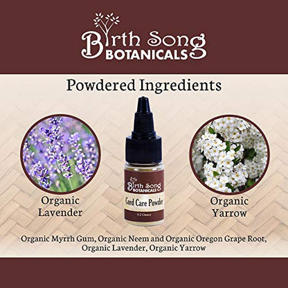 Birth Song Botanicals Herbal Cord Care Powder, Newborn Umbilical Cord Care, Postpartum Essential Gift for New Moms 0.2 oz