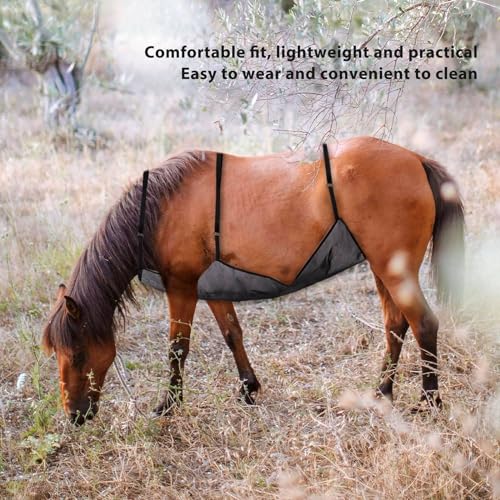 Horse Belly Guard Net: Scratch Proof, Breathable Mesh, Fly Sheet Belly Guard, Belly Protector, Horse Fly Sheet
