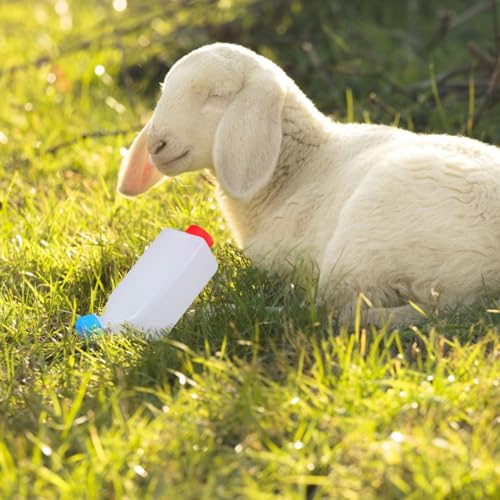 Toddmomy Calf Feeding Bottle Lamb Milk Feeder Nursing Bottle for Goat Sheep and Small Animals Farm Animal Milk Feeder 9.05 X 4.92 X 3.14 in 1 Pack
