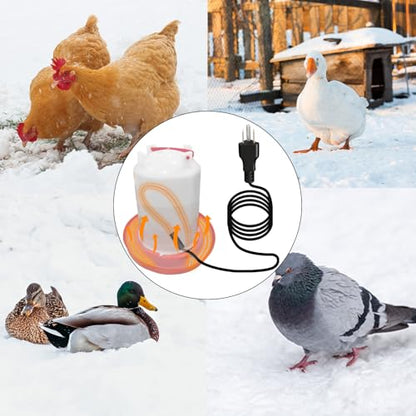 Chicken Water Heater Cord, Freeze-Proof Cable for Poultry Waterers, 1 Pack