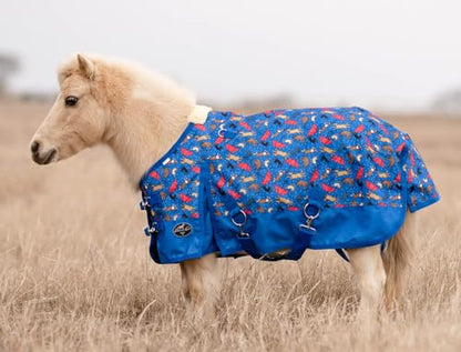 Professional's Choice 1200D Mini & Pony Rain Sheet, Raining Cats & Dogs, 46"