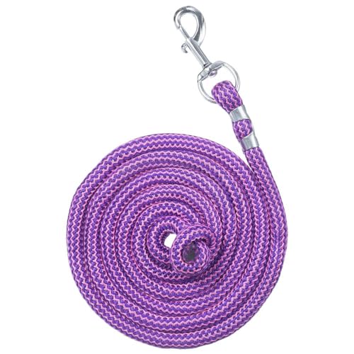 Tough 1 8' Woven Poly Cord Lead - color: Purple/Pink