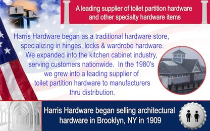Harris Hardware TP5330-B Zamac Slotted Inswing Door Strike 1.25" Round Post