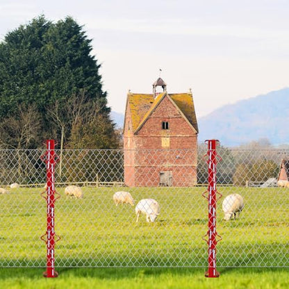 5ft Woven Wire Fence Stretcher Bar with 6 Wedge,Field Fence Stretcher | Heavy Duty Carbon Steel Fence Stretcher Tool, Wire Stretcher Fence Post for Fixing Fences - size: 5FT