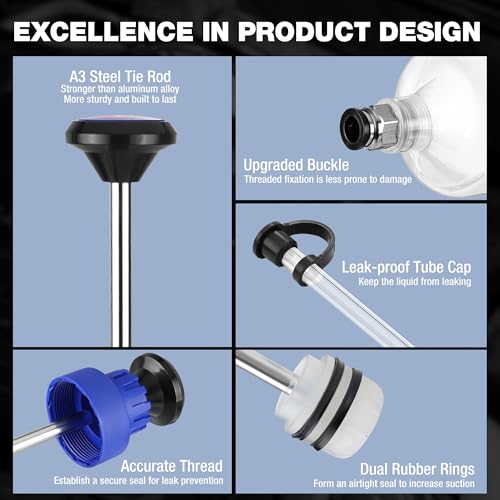 WORKPRO 500CC Manual Fluid Extractor - size: 500cc